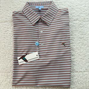 GENTEAL Men’s striped golf polo
